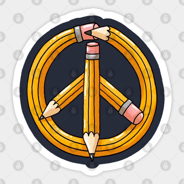 Art Peace Sticker by Tania Tania